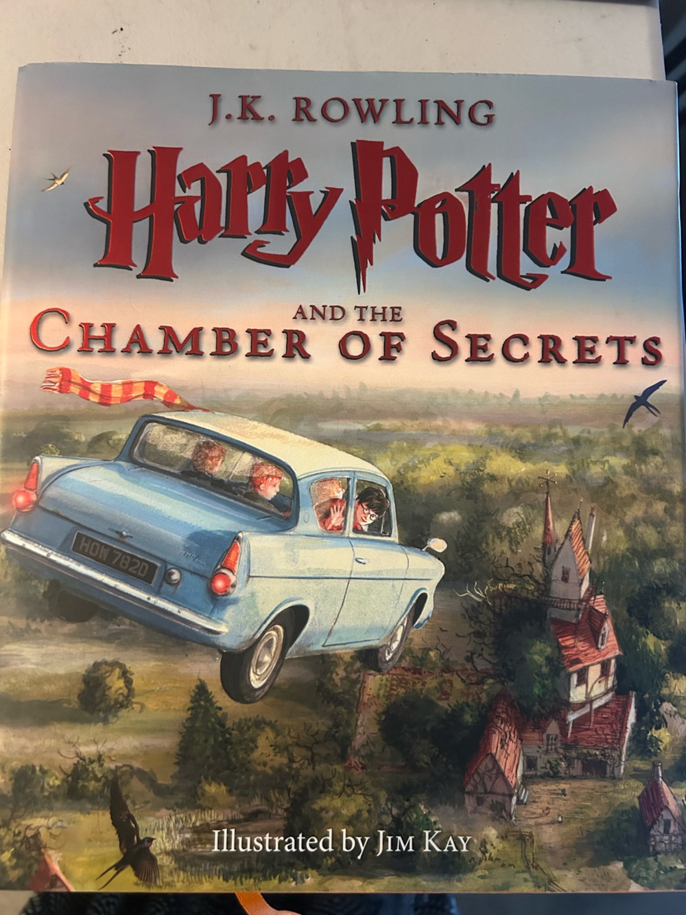 Harry Potter and the Chamber of Secrets - Illustrated Blue Car Cover
